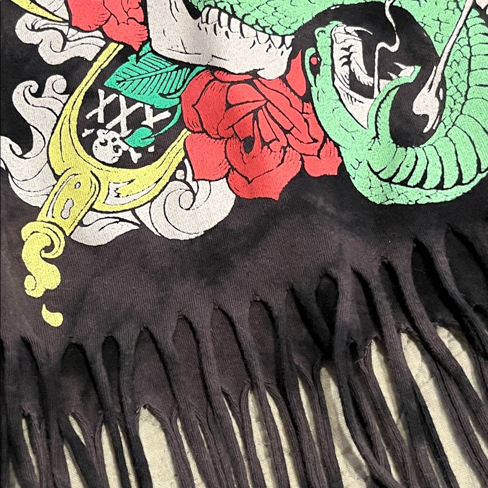 💙TRADED💙Vintage POISON fringe band shirt - Picture 11 of 12